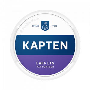 Kapten Vit Lakrits Portionssnus